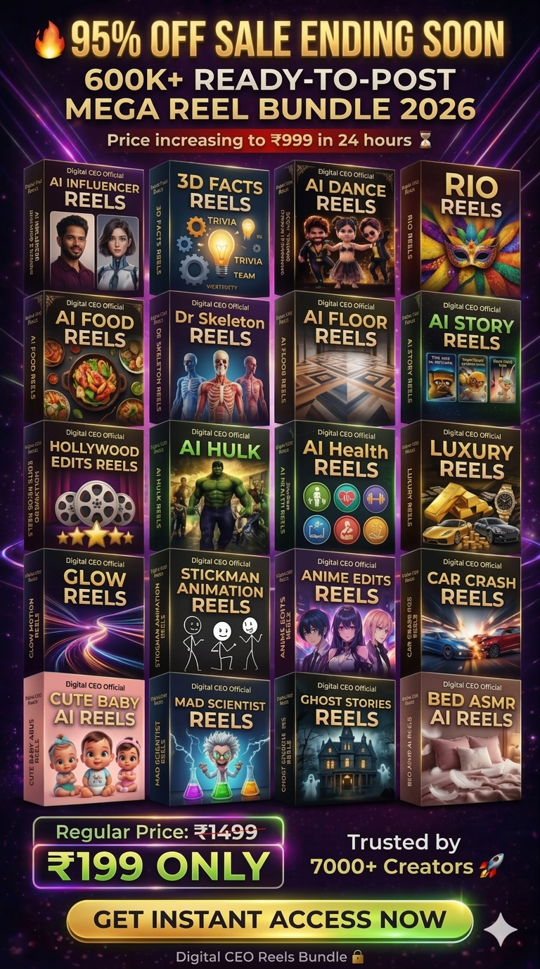 600K+ READY-TO-POST MEGA REEL BUNDLE 2026